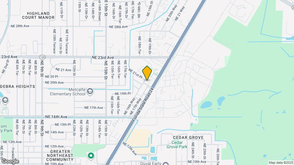 1914 NE 21st Pl Map and Location Details