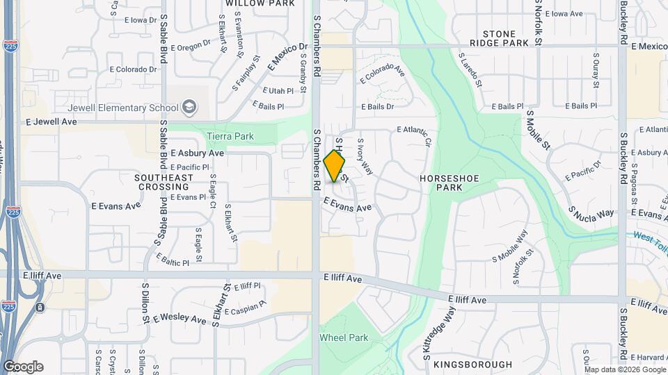 2020 S Hannibal Way, Unit C Map and Location Details