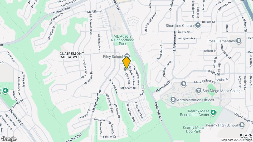 3641 Mt Aclare Ave Map and Location Details