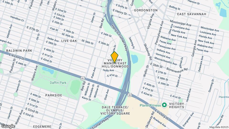 1724 E 39th St Map and Location Details