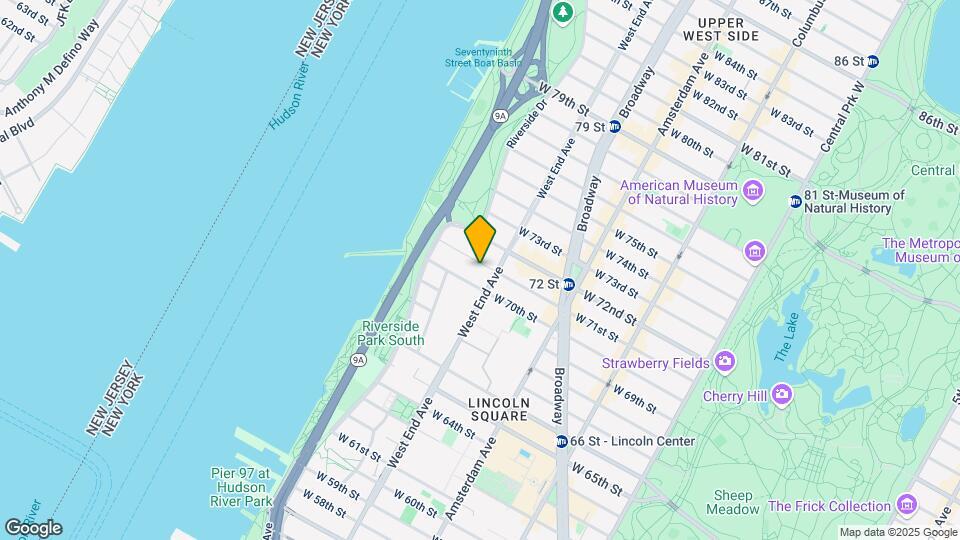 310 W 71st St Map and Location Details