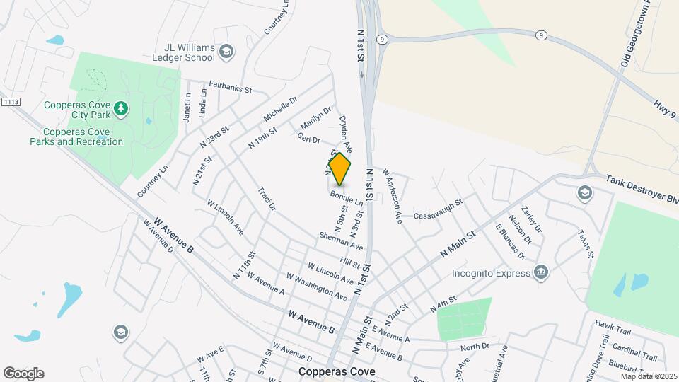 901 Dryden Ave Map and Location Details