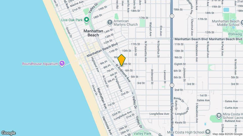 606 N Ardmore Ave Map and Location Details