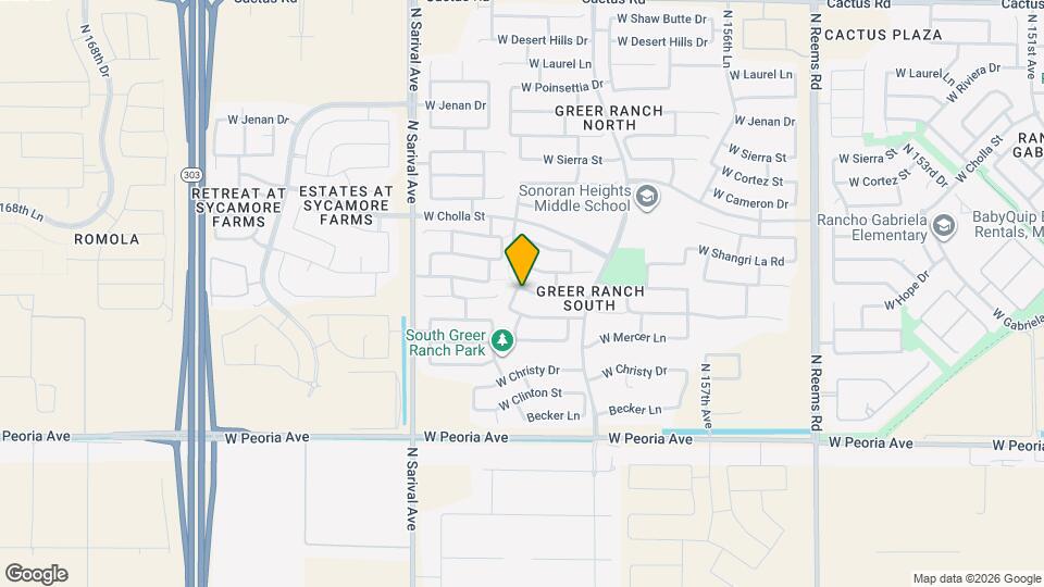 11127 N 161st Ave Map and Location Details