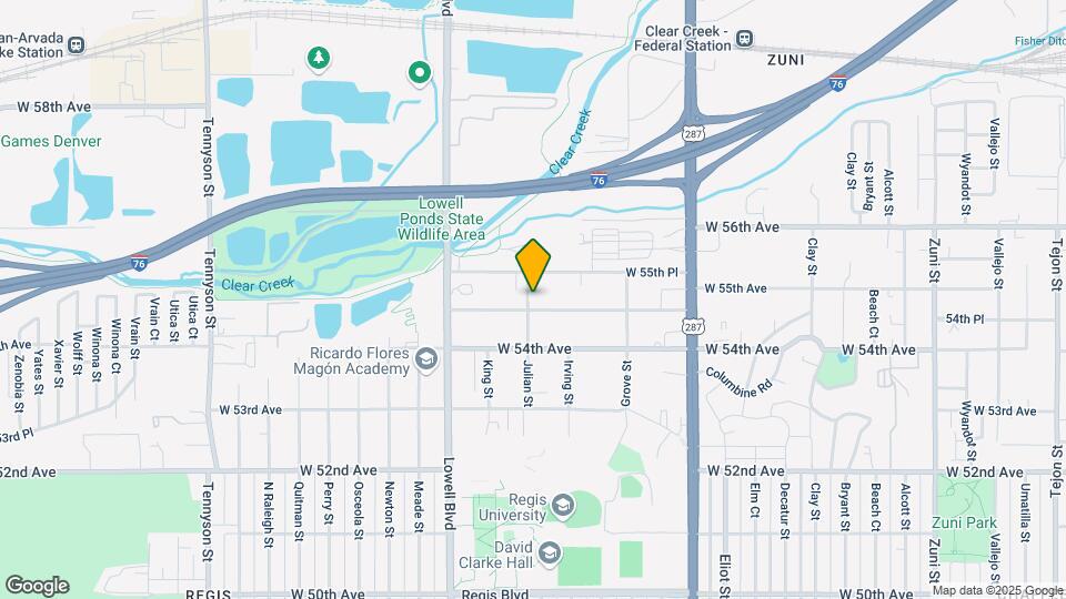 3395 W 55th Ave Map and Location Details