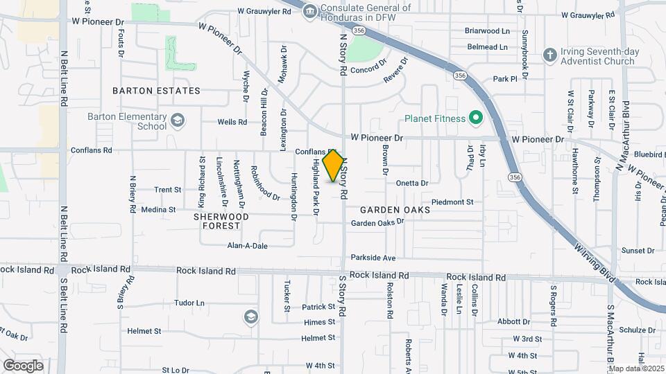 2408 Lincoln St Map and Location Details