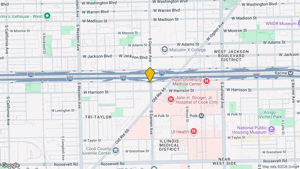 554 S Damen Ave Map and Location Details