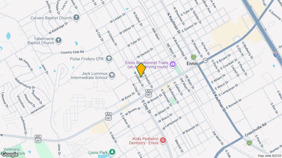 508 W Baylor St, Unit Apt. B Map and Location Details