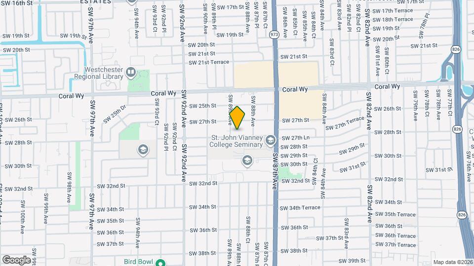 8881 SW 28th St Map and Location Details