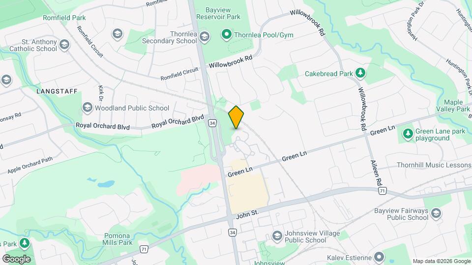 7905 Bayview Ave Map and Location Details