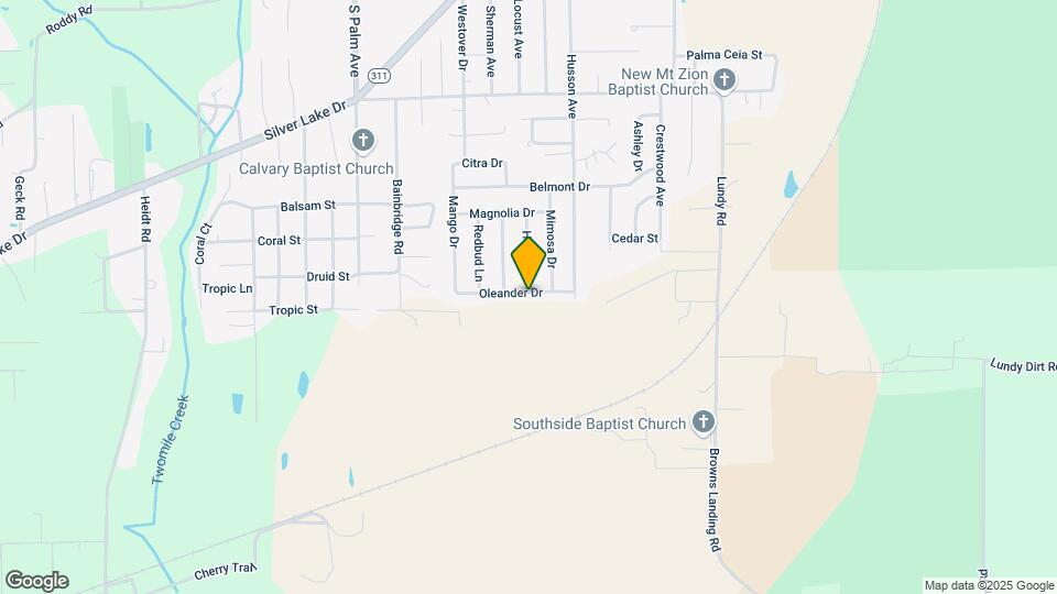 313 Oleander Dr Map and Location Details