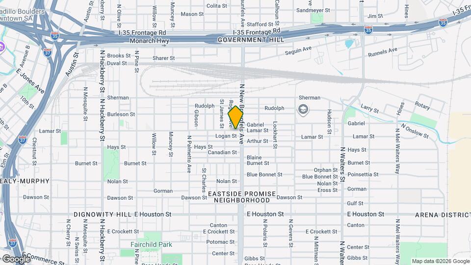 1226 Lamar St Mapa y Detalles de la Ubicación