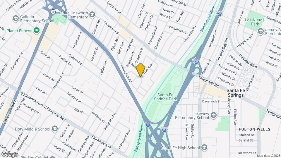 9419 True Ave Map and Location Details