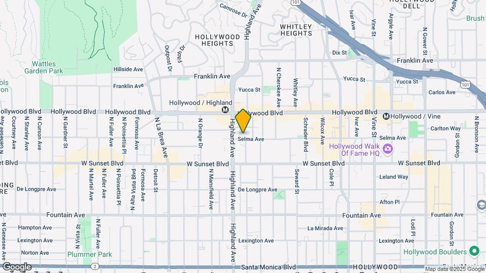 6757 Selma Ave Map and Location Details
