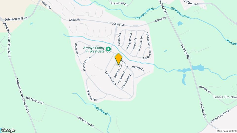 168 Audubon Dr Map and Location Details