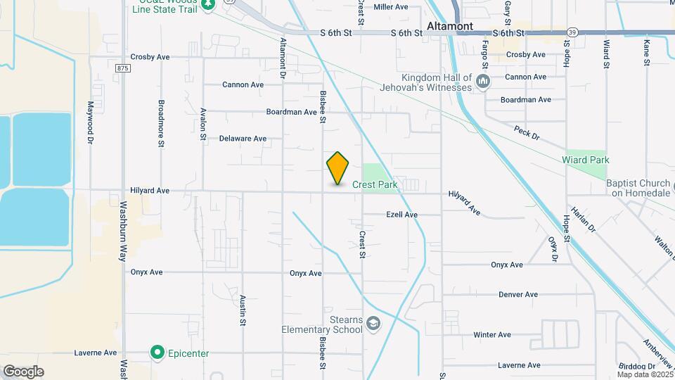 3611 Hilyard Ave Map and Location Details