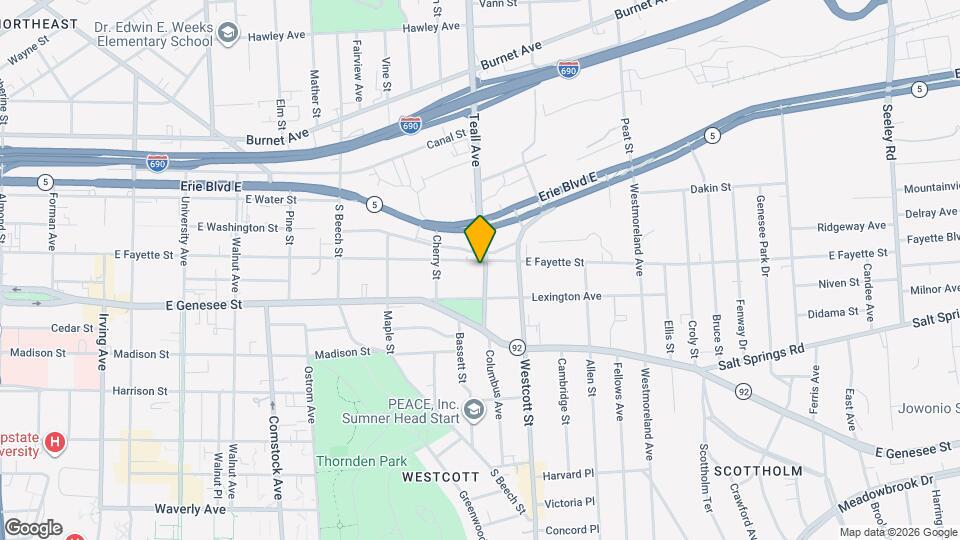 204 Columbus Ave Map and Location Details