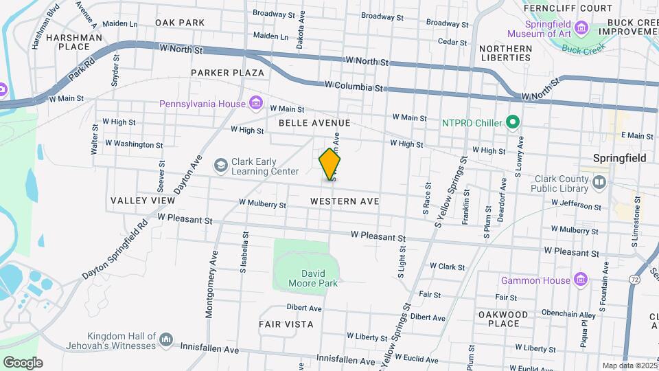 223 S Western Ave Map and Location Details