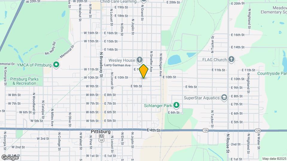 910 N Grand St Map and Location Details