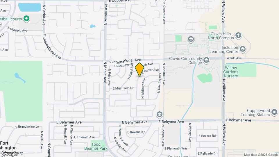 10374 N Sierra Vista Ave Map and Location Details