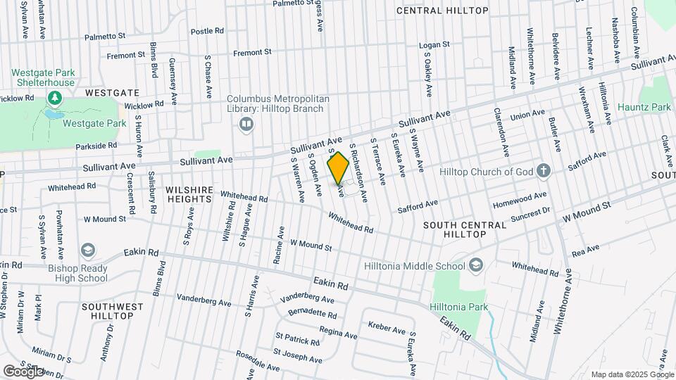 627 S Burgess Ave Map and Location Details