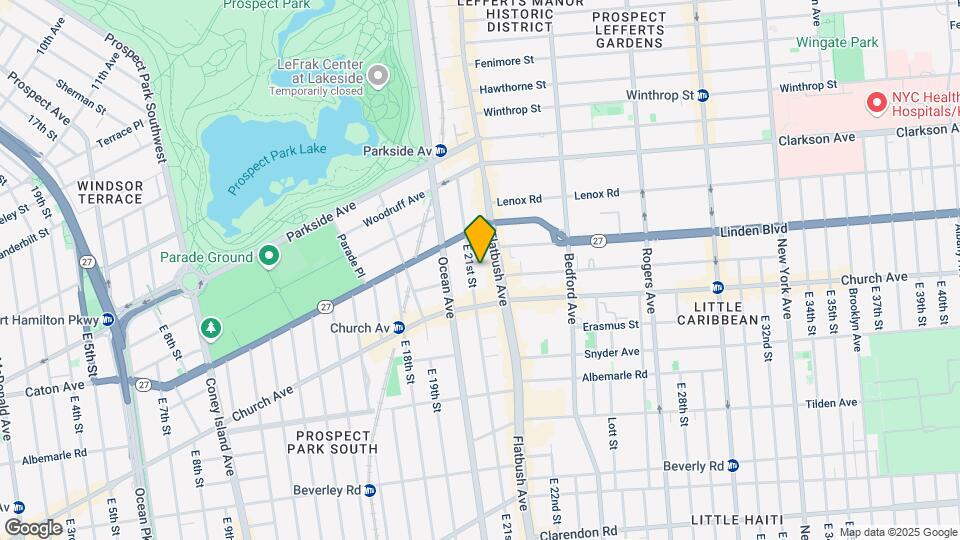 115 E 21st St Mapa y Detalles de la Ubicación