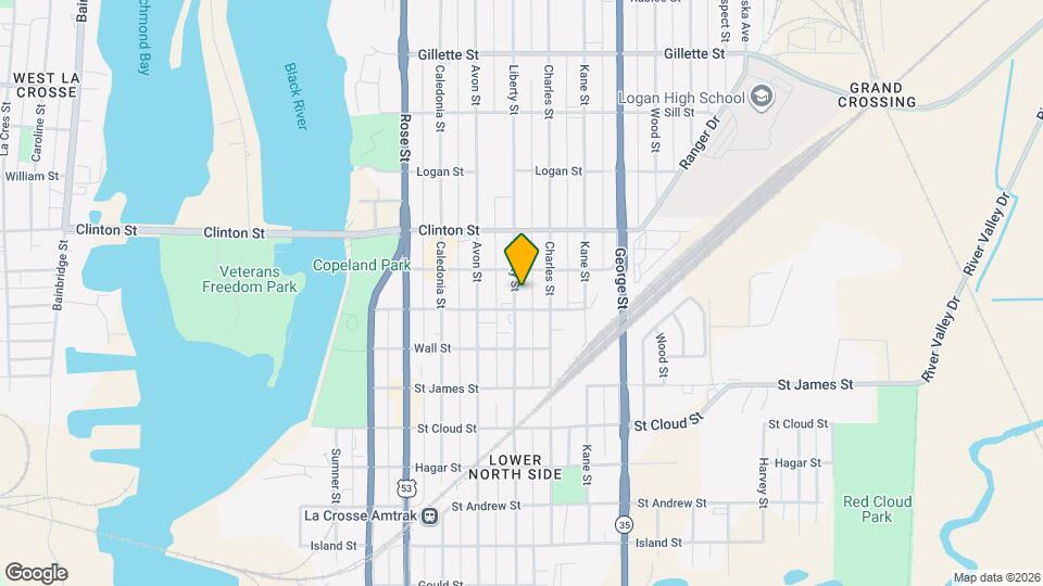 1112 Liberty St Map and Location Details