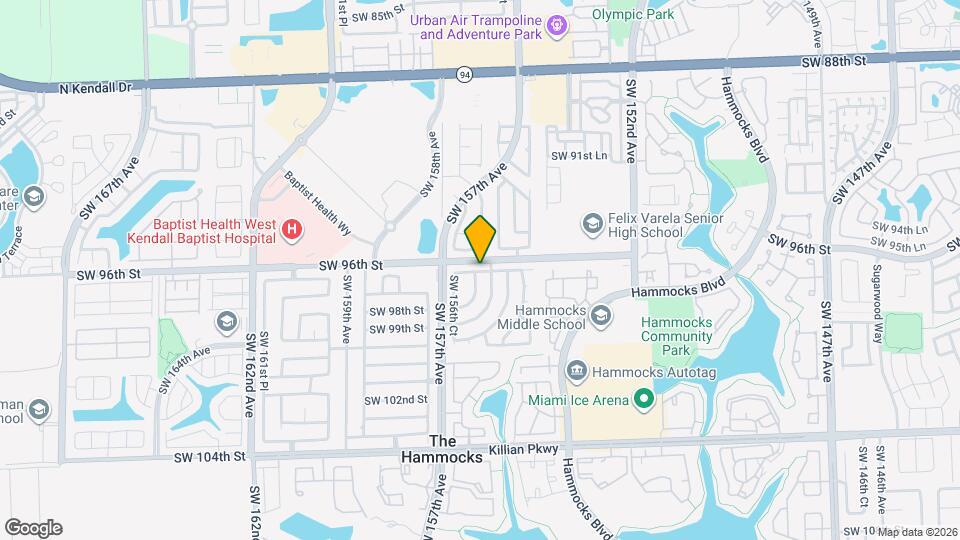 15533 SW 96th Terrace Map and Location Details