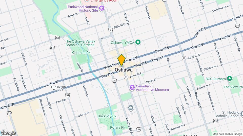 8 Simcoe St N Map and Location Details