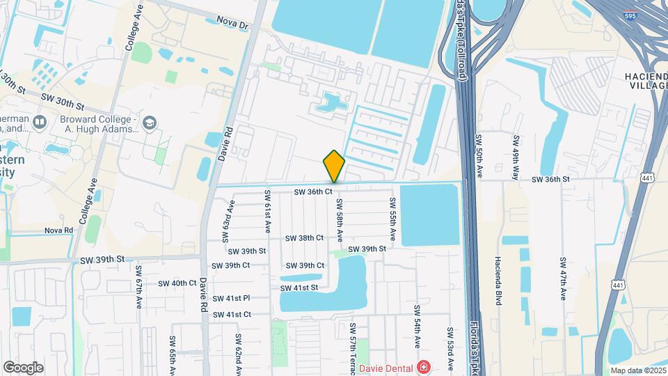 5831 SW 36th Ct Map and Location Details