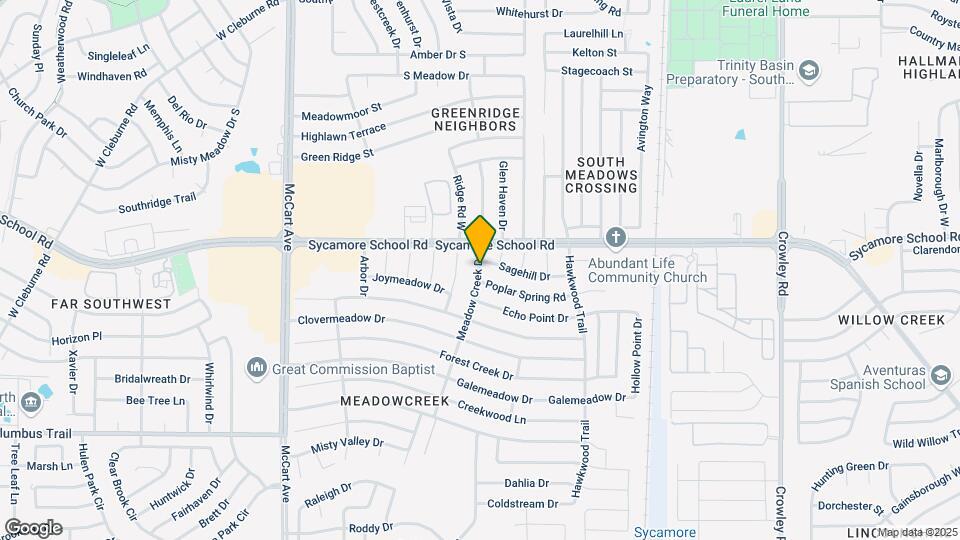 7517 Creek Meadow Dr Map and Location Details