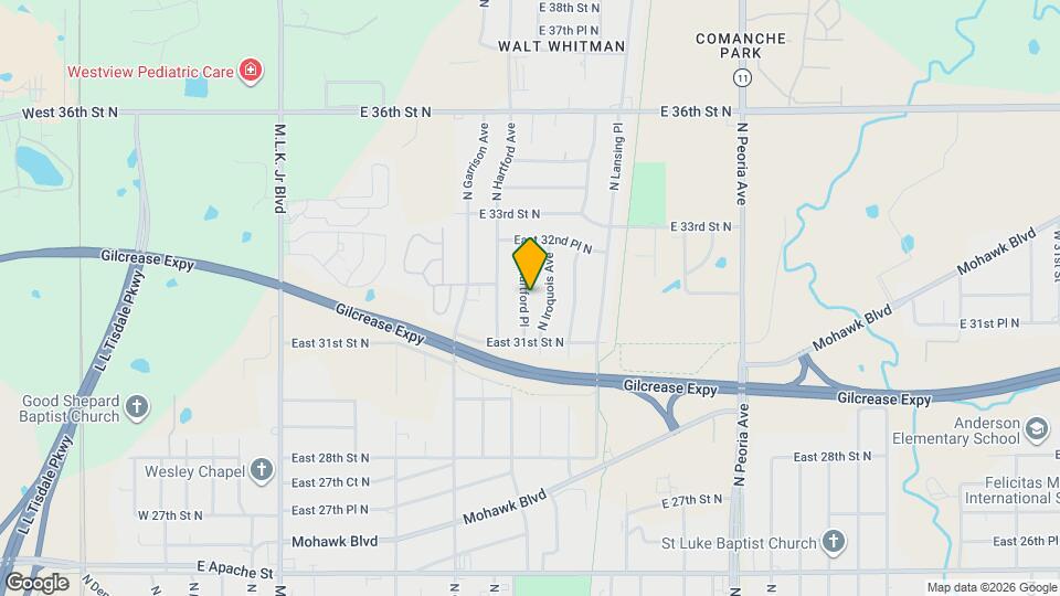 3139 N Hartford Pl Map and Location Details