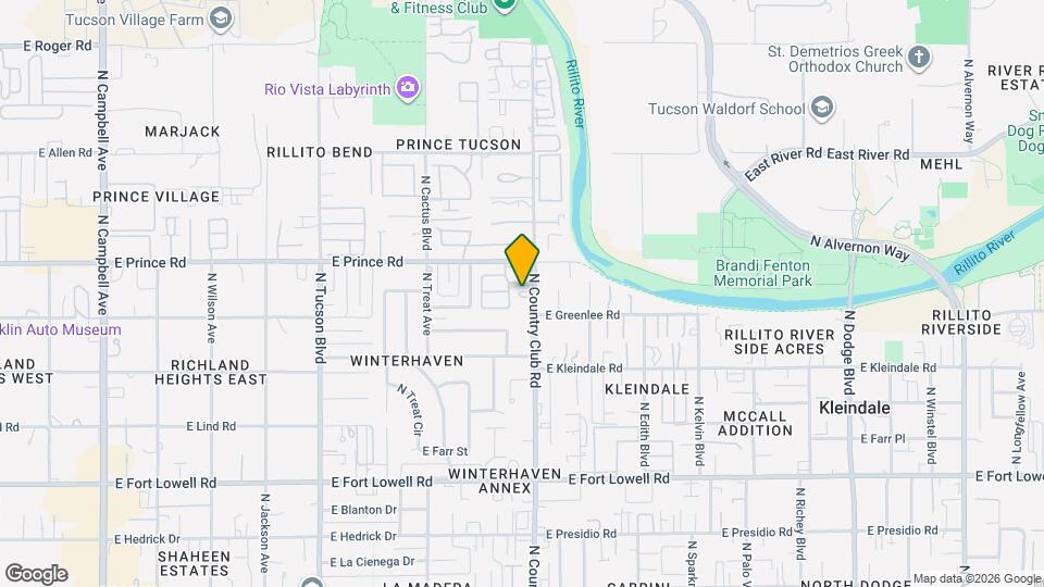 3535 N Country Club Rd Map and Location Details