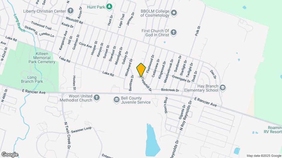 1801 Cedarhill Dr Map and Location Details