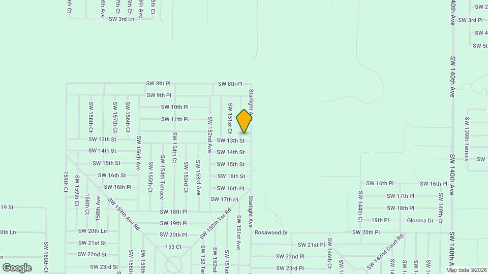 1293 SW 150th Terrace Map and Location Details