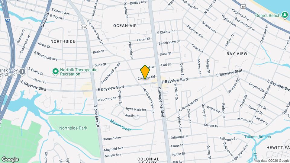 618 E Bayview Blvd Map and Location Details