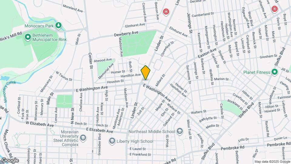 409 E Washington Ave Map and Location Details