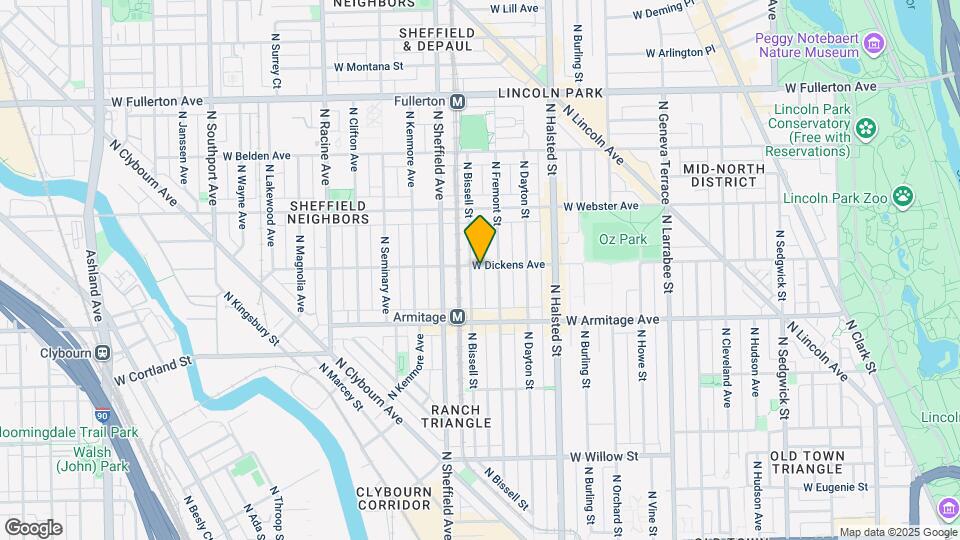 923 W Dickens Ave, Unit 402 Map and Location Details