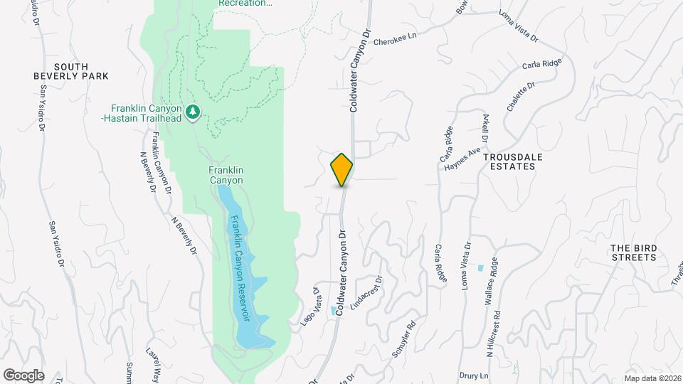 1741 Coldwater Canyon Dr Mapa y Detalles de la Ubicación