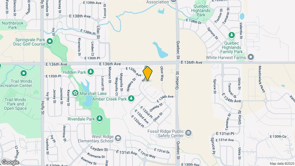 13486 Oneida Ln Map and Location Details