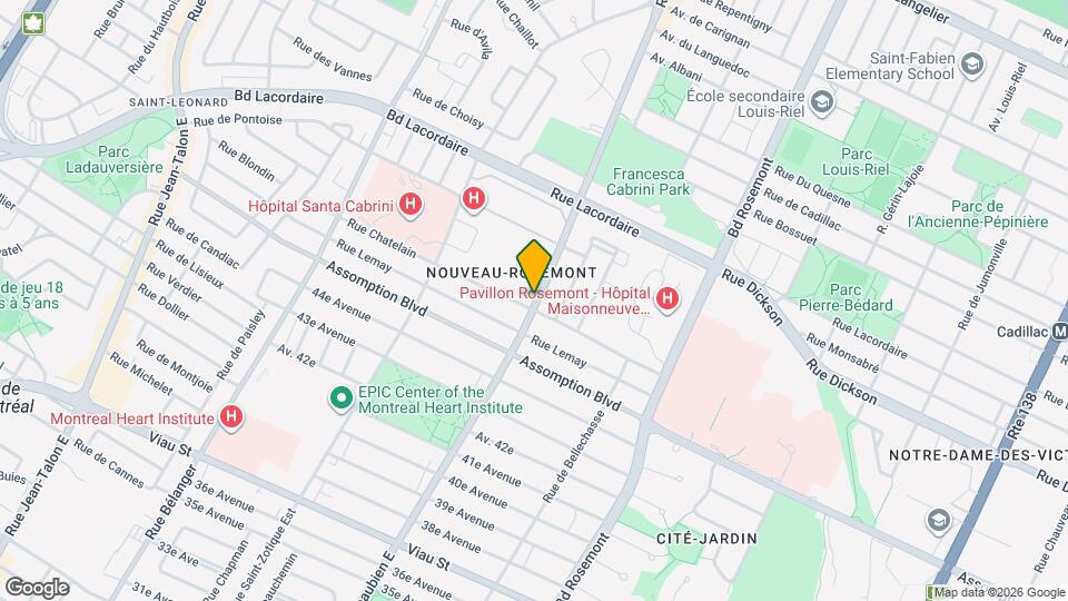 5571 Beaubien Rue E Map and Location Details