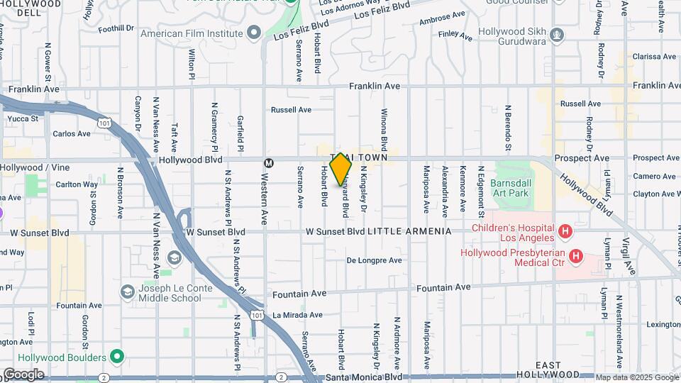 1607 N Harvard Blvd Map and Location Details