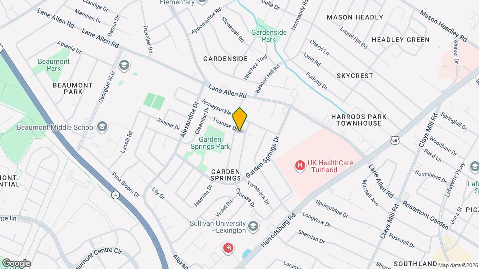 872 Tearose Dr Map and Location Details