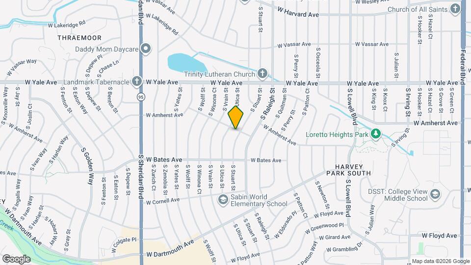 2807 S Stuart St Map and Location Details