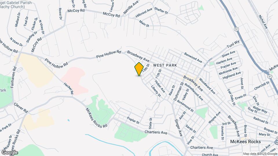 1207 Pine Hollow Rd Map and Location Details