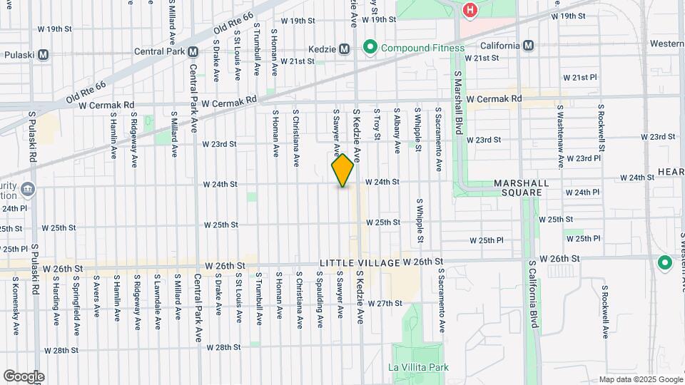 2415 S Sawyer Ave Mapa y Detalles de la Ubicación