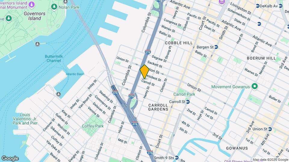 123 Carroll St-Unit -2-C Map and Location Details