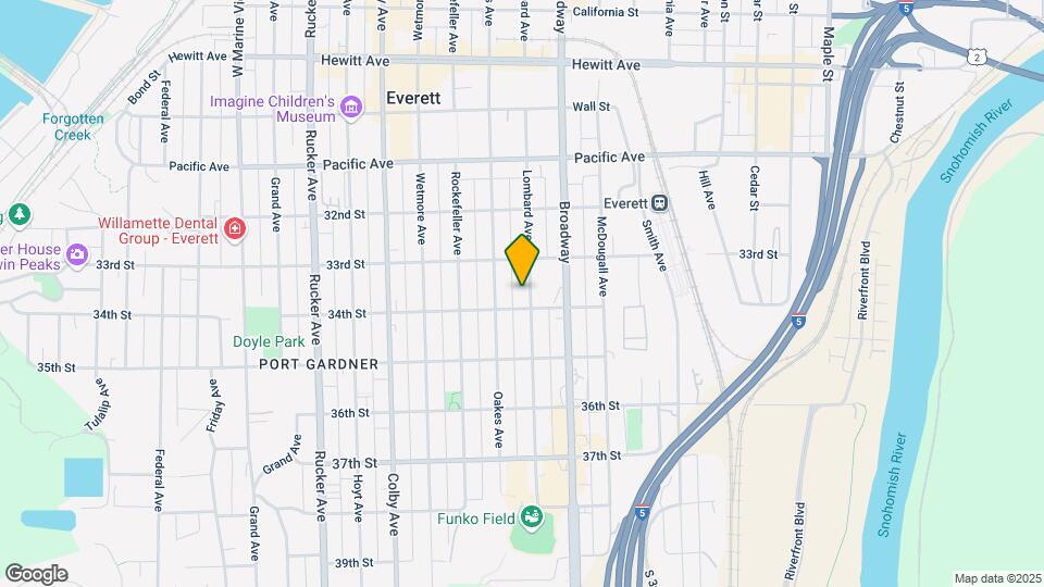 3322 LOMBARD Ave Map and Location Details