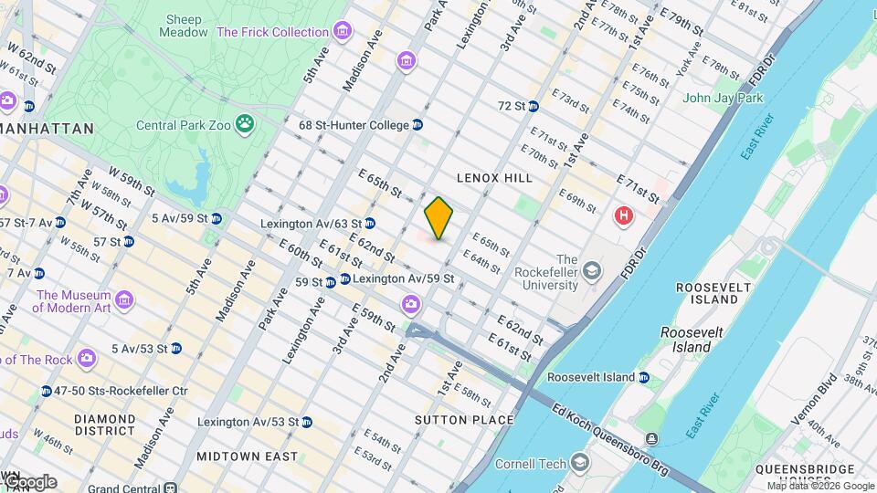232 E 64th St, Unit SI ID1323987P Mapa y Detalles de la Ubicación