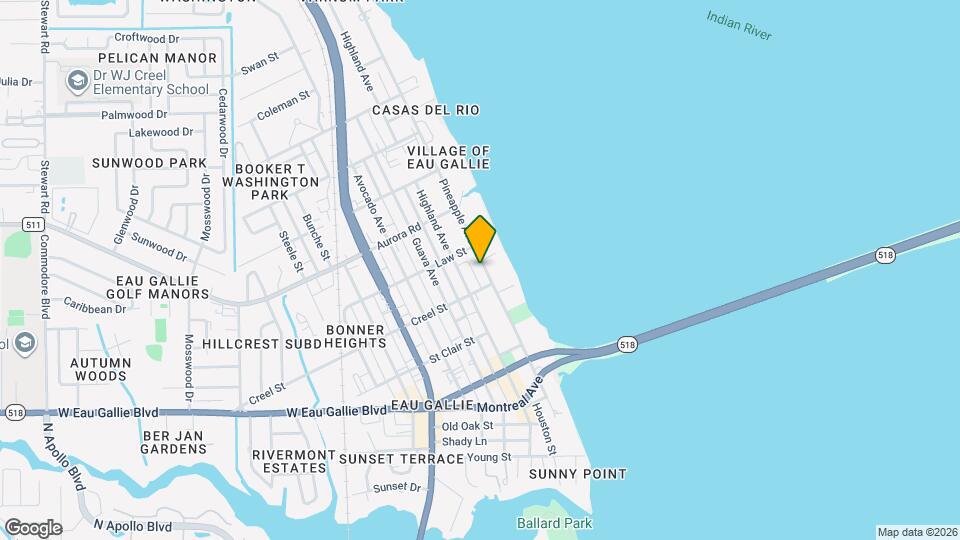 1672 Pineapple Ave Mapa y Detalles de la Ubicación